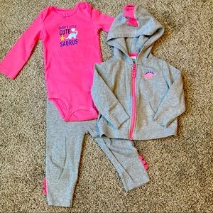Pink Dinosaur Outfit